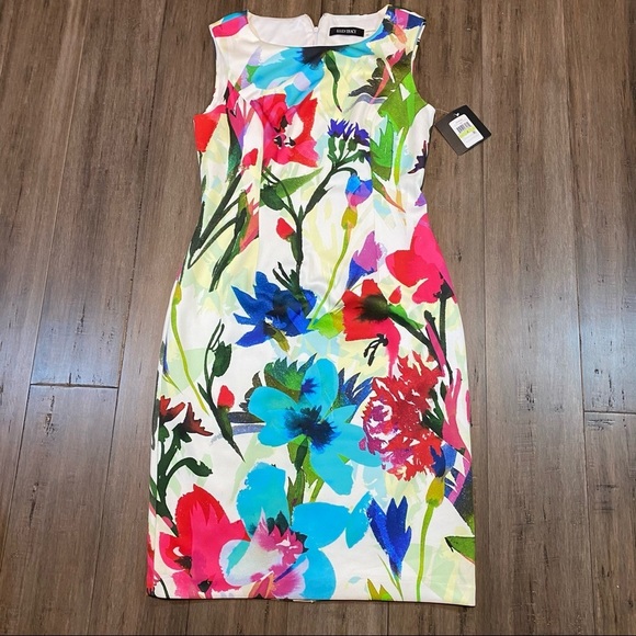 Ellen Tracy floral sheath dress NEW spring - Picture 1 of 12